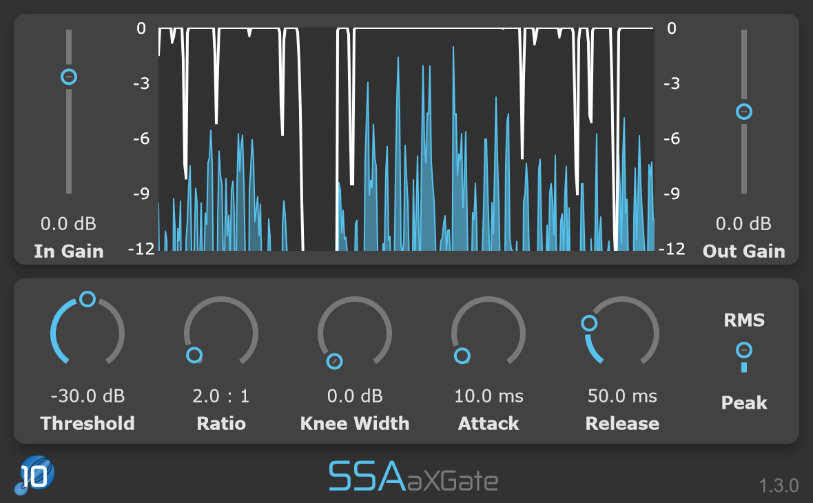 a7Gate - Seventh order Ambisonics gate and downwards expander plugin