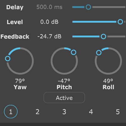 a7Delay - Seventh order Ambisonics delay plugin